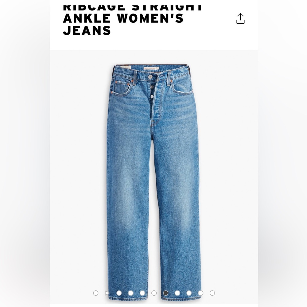 Levi’s Ribcage straight ankle jeans size 27 waist 29 length